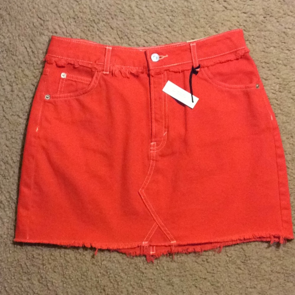 NWT! TopShop MOTO SKIRT